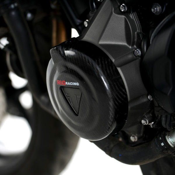 R&G Carbon Fibre Engine Case Slider (LHS) for Triumph Trident 660 '21-,Daytona 660 '24- & Tiger 660 '22-